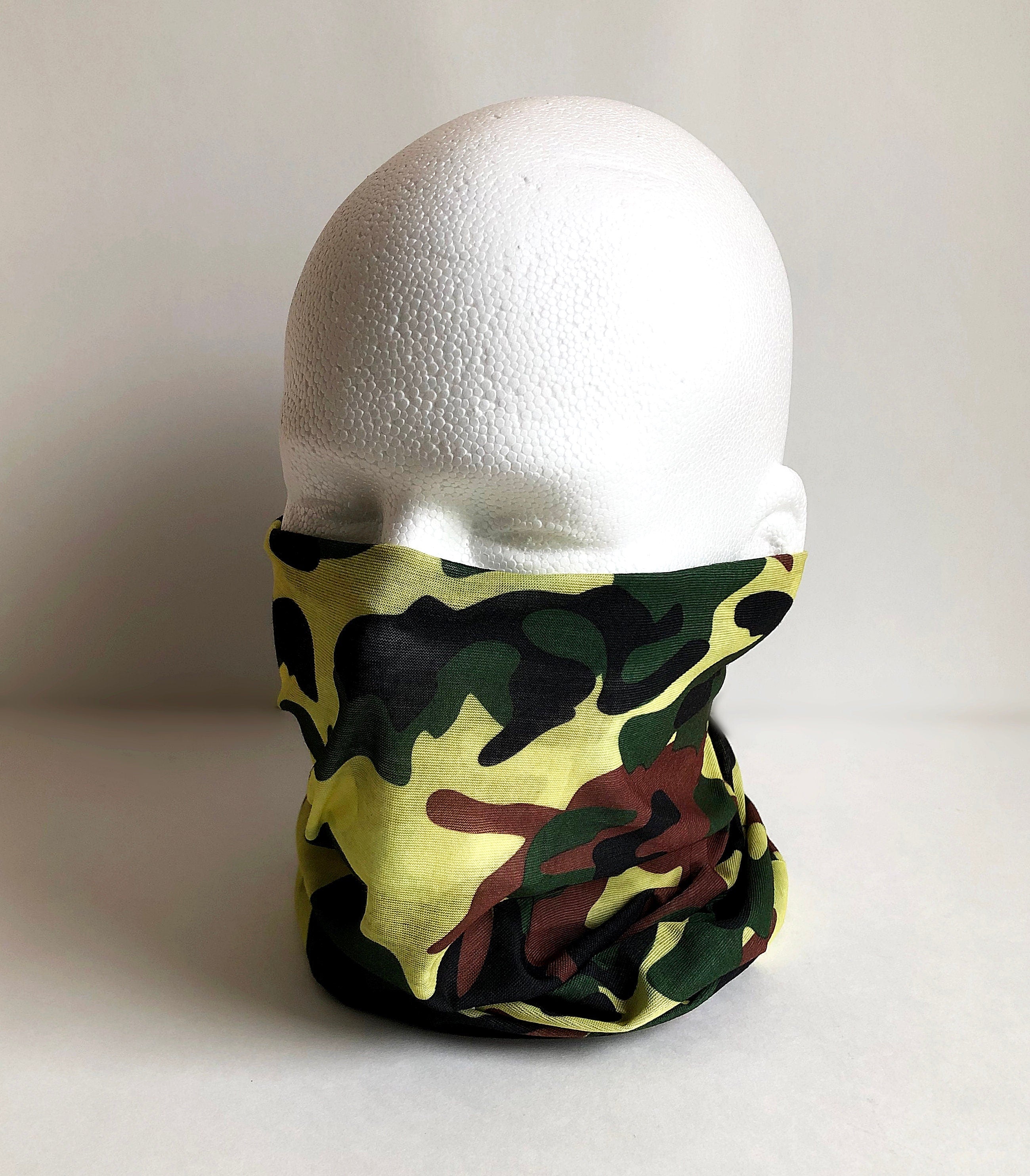 Camo Face Mask Scarf New Multi Functional Seamless Protective Covering Elastic Print Neck Gaiter Bandana Breathable Balaclava Head Wear N76